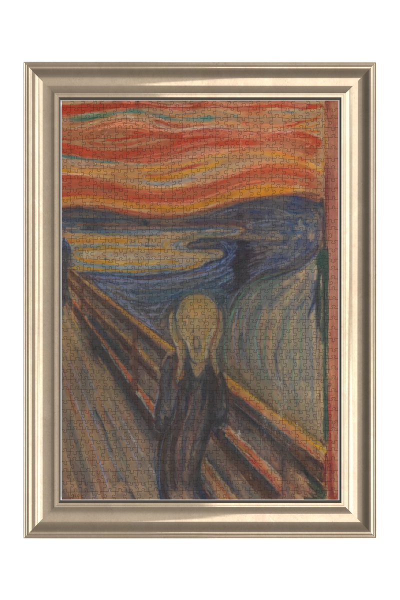 The Scream premium DAILE art gift set for art lovers with 1000-piece puzzle experience