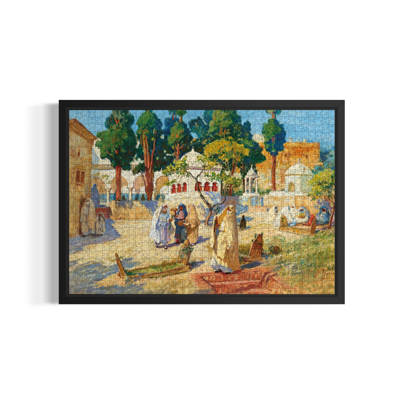 Arab Women’s Day in the Cemetery, Bou-Kobrine — Bridgman | DAILE 1000 PCS premium DAILE art gift set for art lovers with 1000-piece puzzle experience