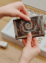 Premium DAILE art gift box with bamboo storage and collectible puzzle experience