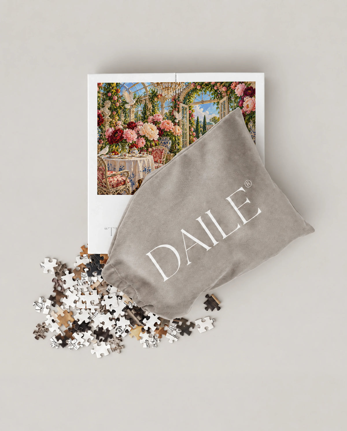 DAILE Mini set seen from above with pouch #set:mini