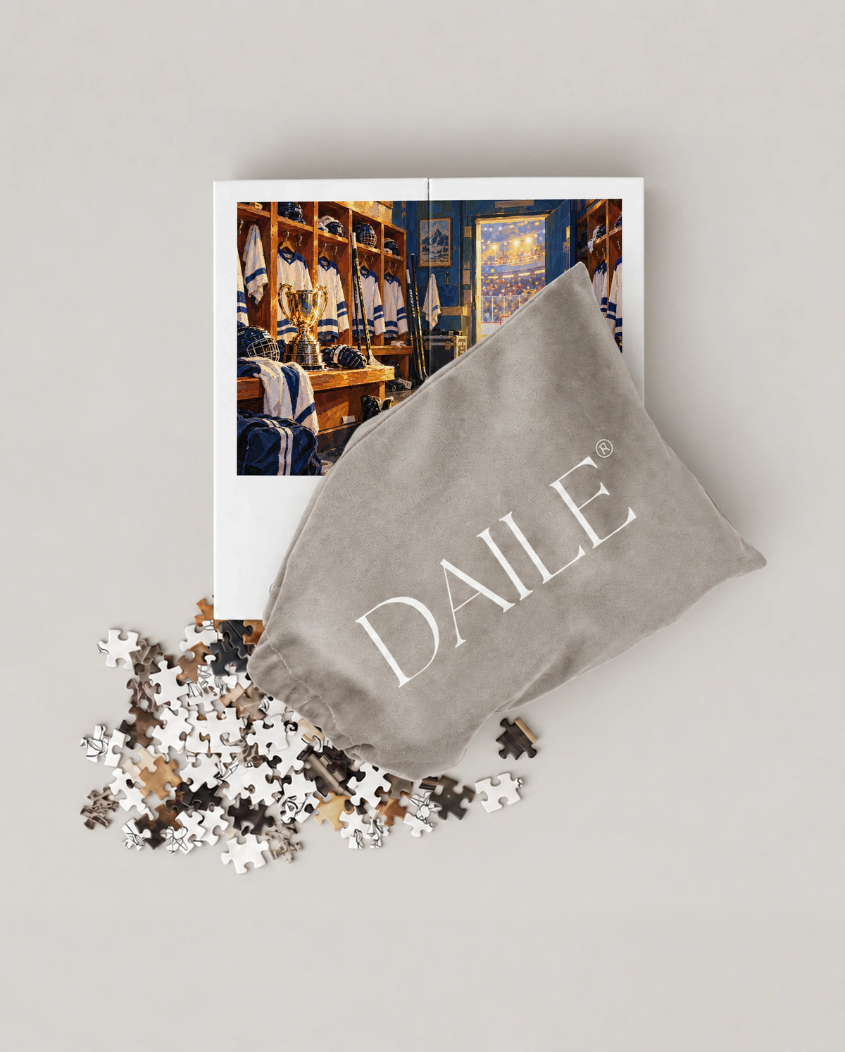 DAILE Mini set seen from above with pouch #set:mini