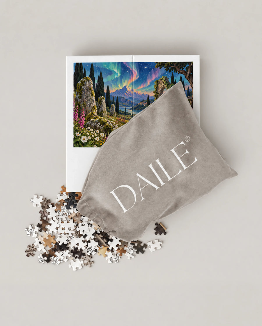 DAILE Mini set seen from above with pouch