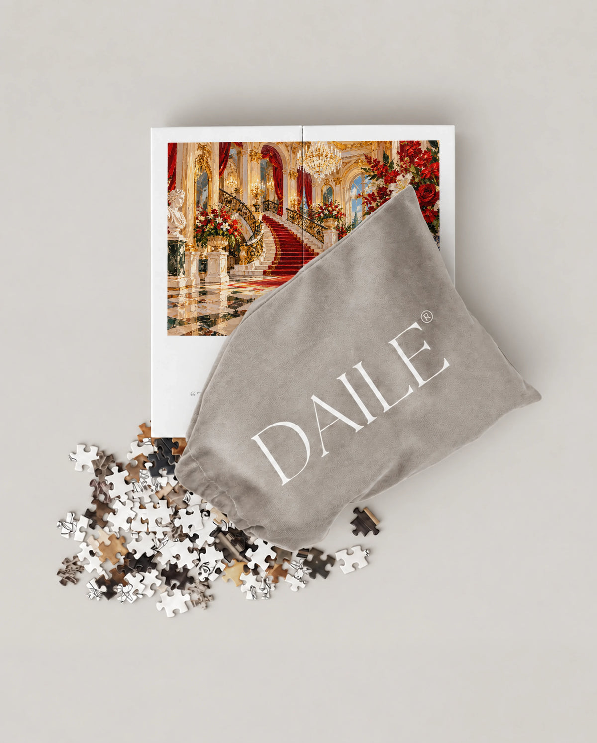 DAILE Mini set seen from above with pouch #set:mini