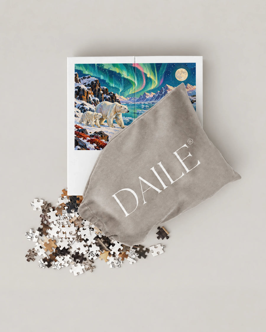 DAILE Mini set seen from above with pouch