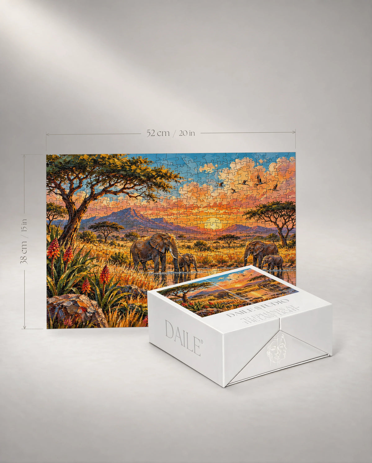 500-piece puzzle with the DAILE Mini gift box #set:mini-500
