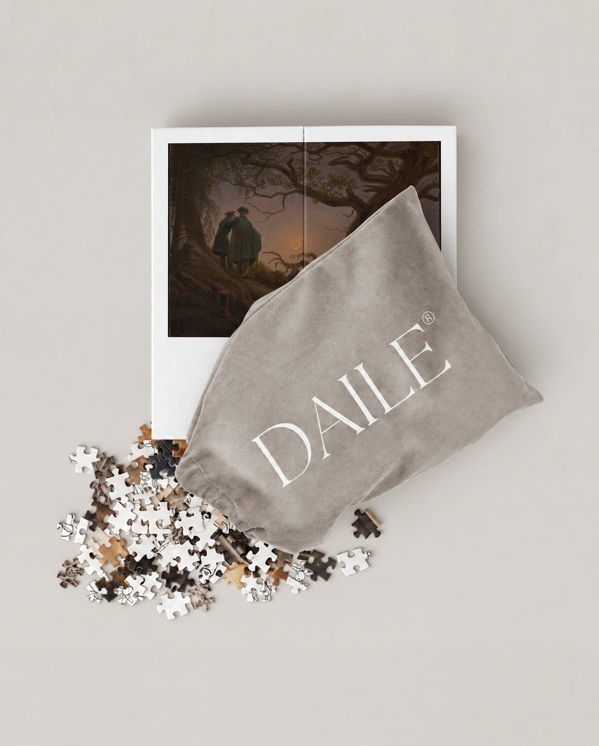 DAILE Mini set seen from above with pouch #set:mini