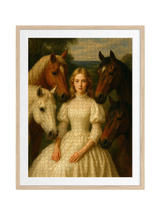 "Maiden and the Quiet Herd" — AI premium DAILE art gift set for art lovers with 1000-piece puzzle experience