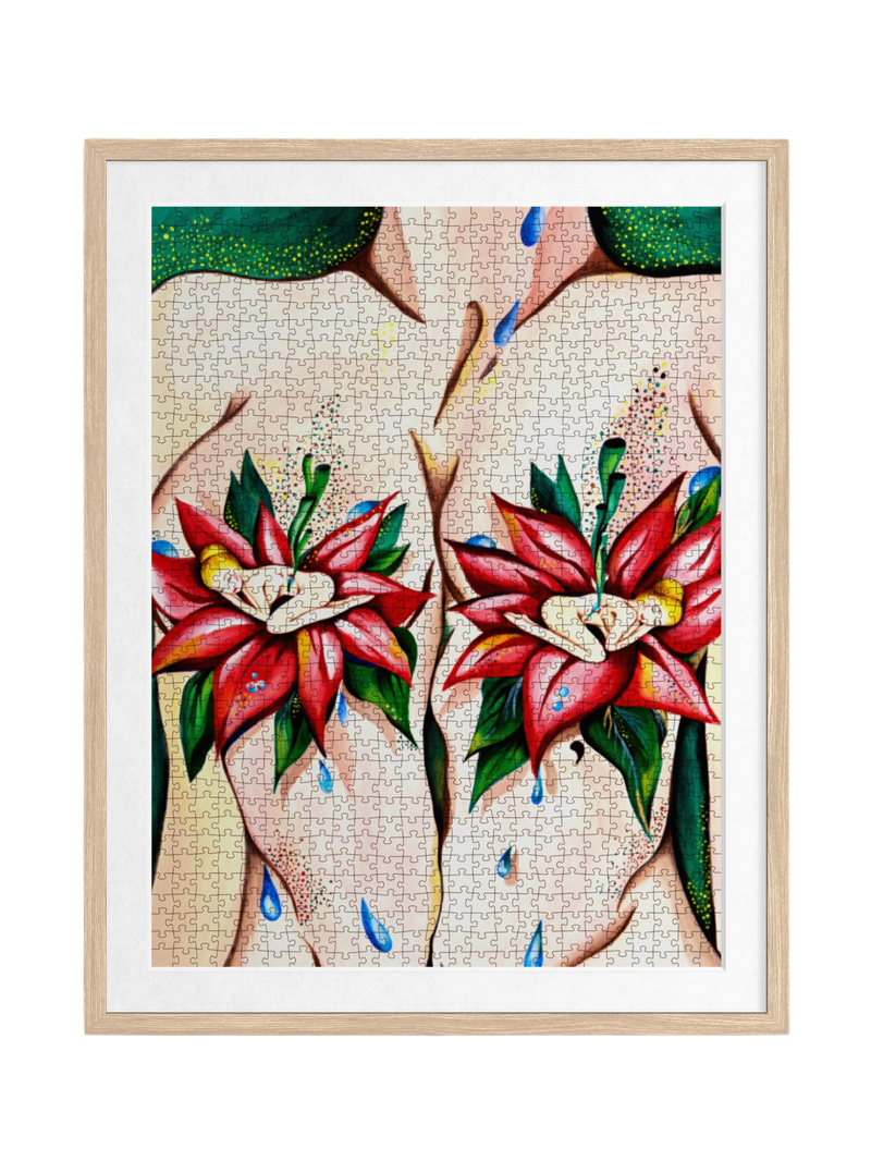 “Home is a Feeling” premium DAILE art gift set for art lovers with 1000-piece puzzle experience