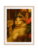 "Her Royal Whiskerness" — AI premium DAILE art gift set for art lovers with 1000-piece puzzle experience