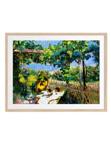 “La Siesta en el Jardín ” premium DAILE art gift set for art lovers with 1000-piece puzzle experience