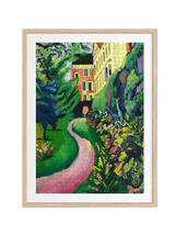 “ Unser Garten mit blühenden Rabatten ” premium DAILE art gift set for art lovers with 1000-piece puzzle experience