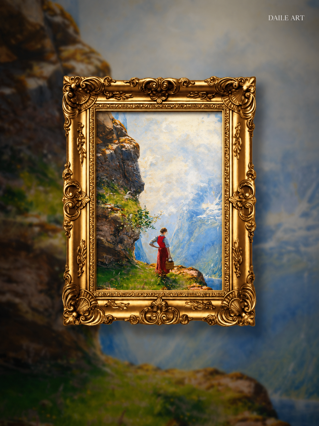 “ A Young Girl by a Fjord ” — DAILE x Hans Dahl