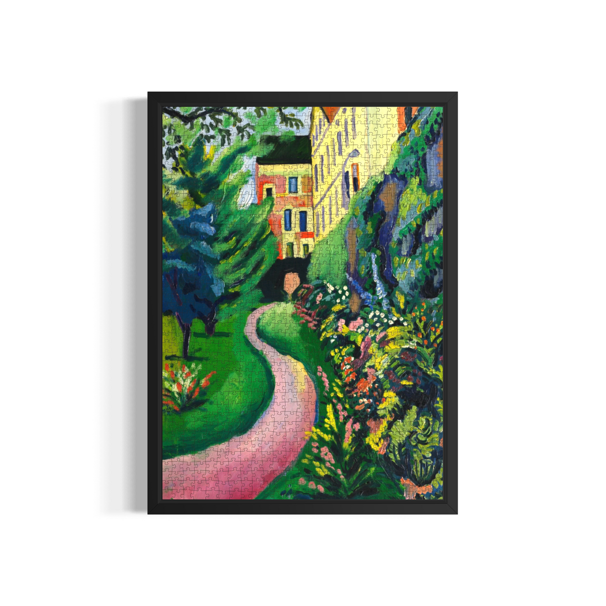 «Nuestro jardín con arriates en flor», de August Macke