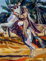 SILENCE RIDES GOLD — (1000 pcs) | DAILE STUDIO premium DAILE art gift set for art lovers with 1000-piece puzzle experience