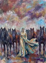 THE HERD & THE HEIRESS — (1000 pcs) | DAILE STUDIO premium DAILE art gift set for art lovers with 1000-piece puzzle experience