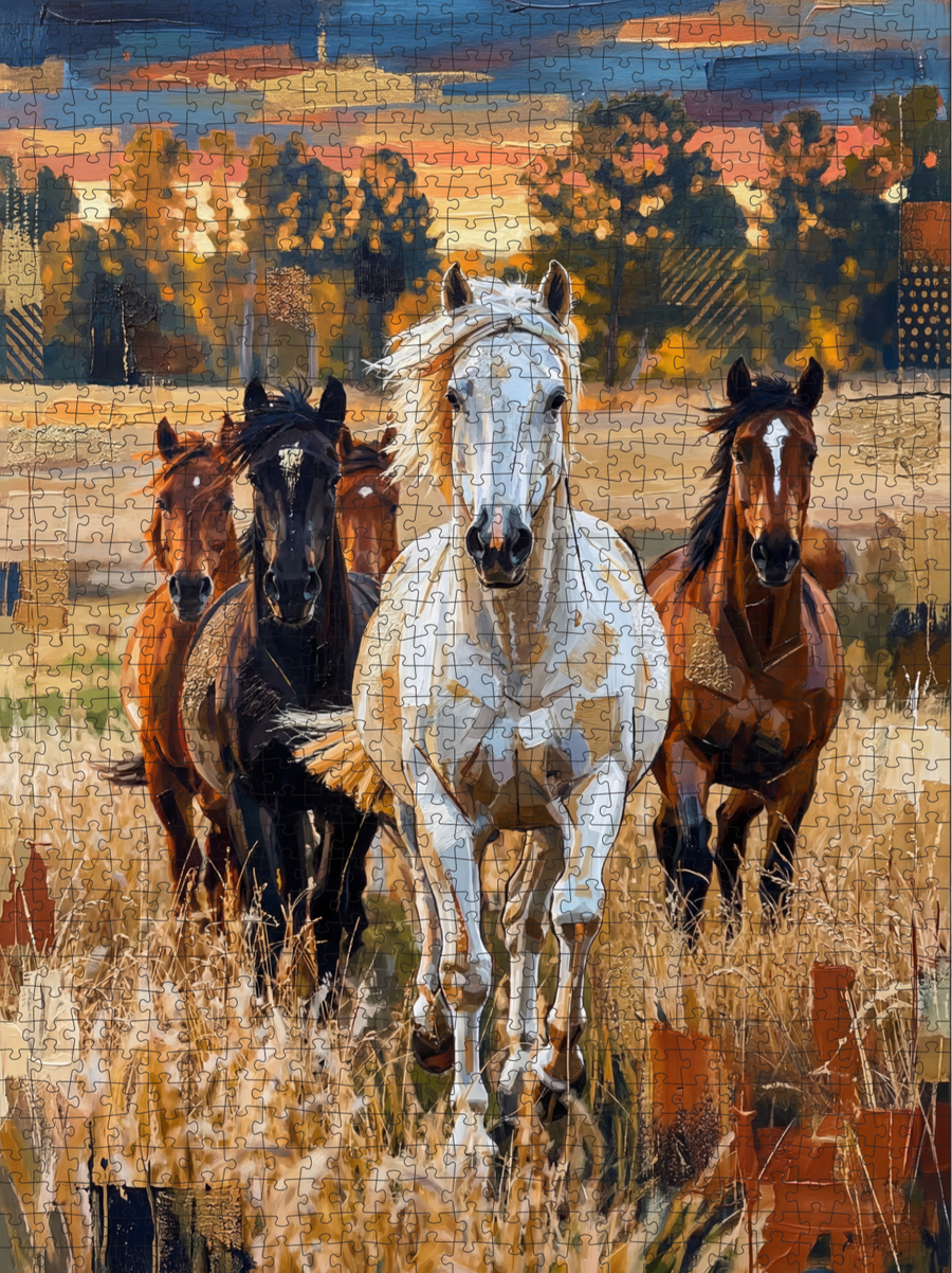WILD HEARTS — (1000 pcs) | DAILE STUDIO premium DAILE art gift set for art lovers with 1000-piece puzzle experience