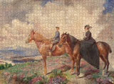 Horse Ride — Marie Bracquemond | DAILE premium DAILE art gift set for art lovers with 1000-piece puzzle experience