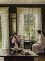 “Interior, Light of Spring” premium DAILE art gift set for art lovers with 1000-piece puzzle experience