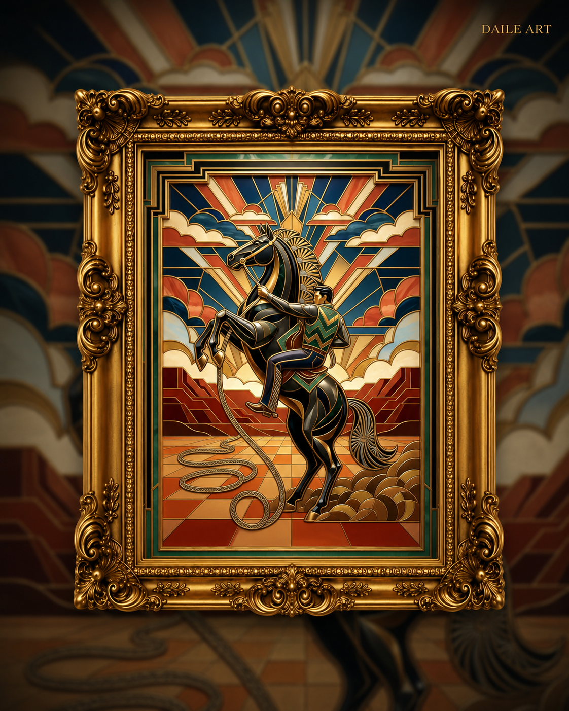 The Unbroken Spirit — Art Deco Horse Puzzle (1000 pcs) | DAILE