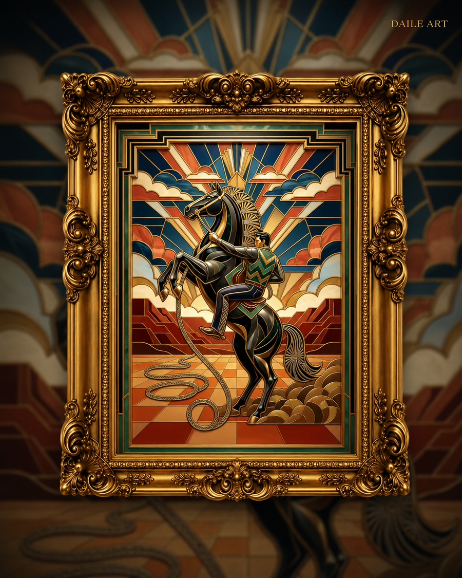 The Unbroken Spirit — Art Deco Horse Puzzle (1000 pcs) | DAILE