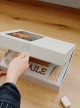 Premium DAILE art gift box with bamboo storage and collectible puzzle experience