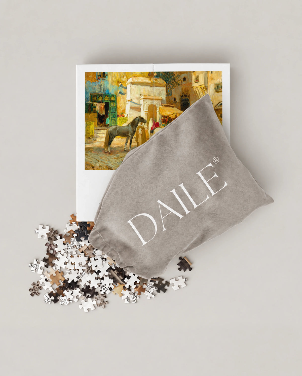 DAILE Mini set seen from above with pouch #set:mini