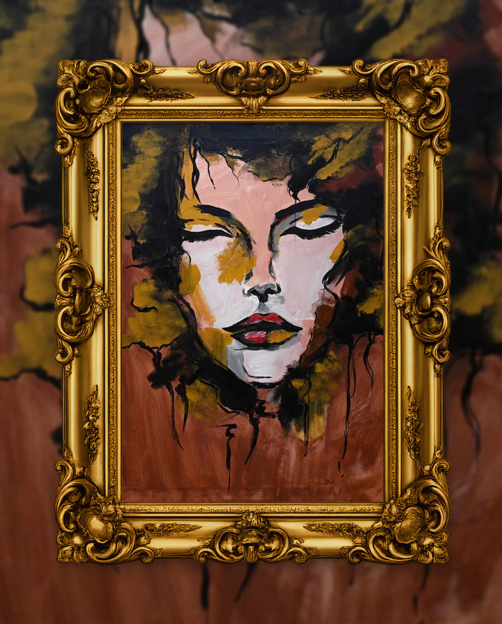 Karen Briones’s Chaos of a Creative Soul in an ornate gold frame, fine art jigsaw puzzle
