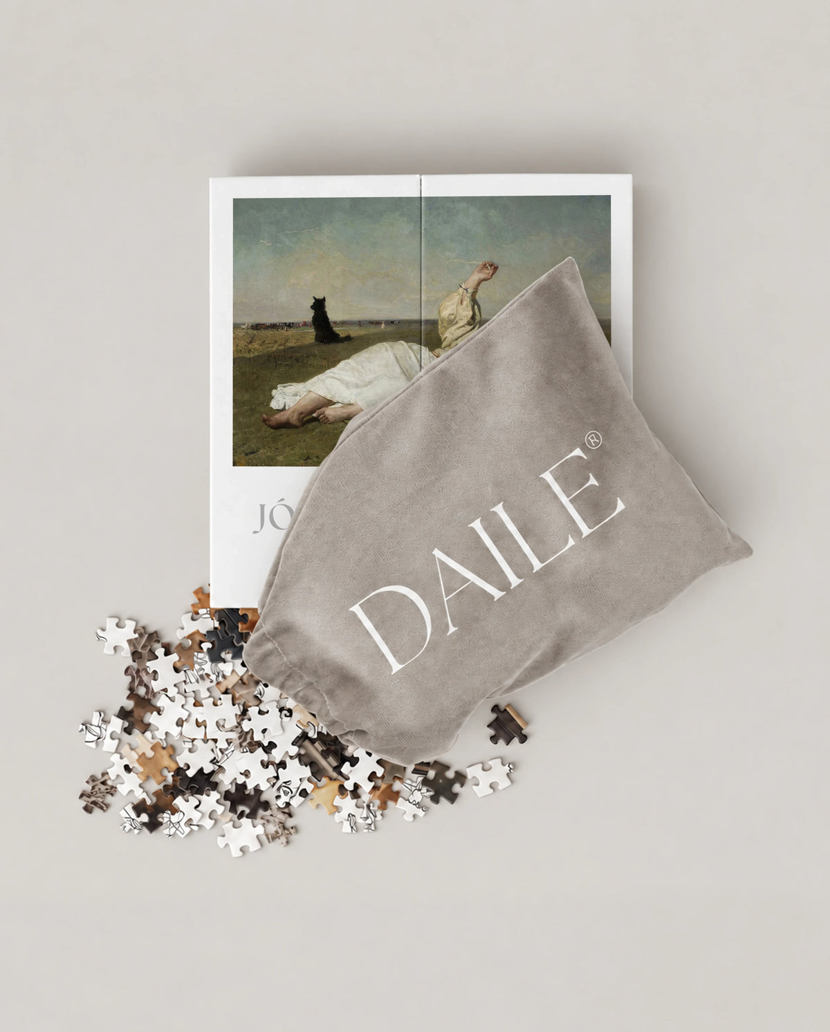 DAILE Mini set seen from above with pouch #set:mini