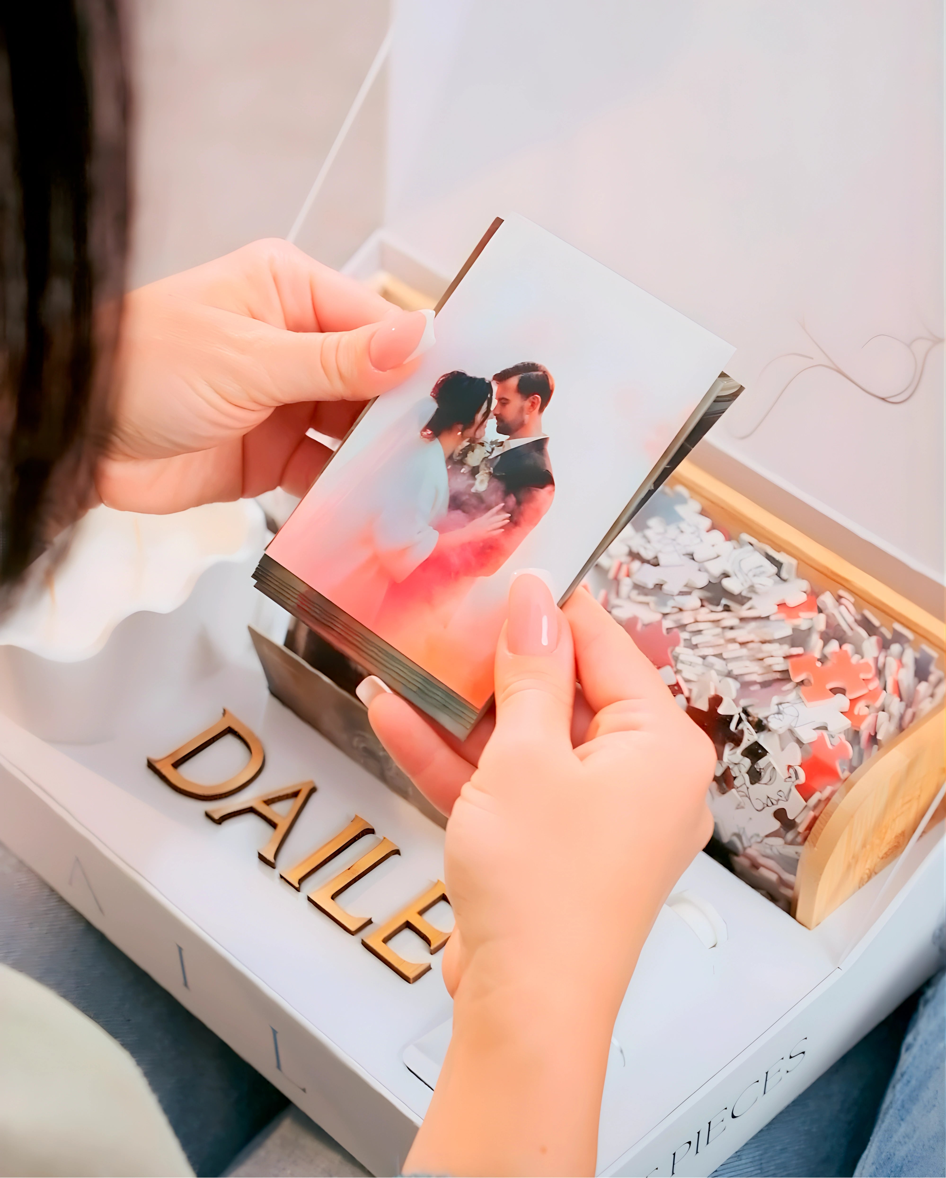 Personalisiertes Puzzle aus Ihrem Foto — Kunstset mit 1000 Teilen