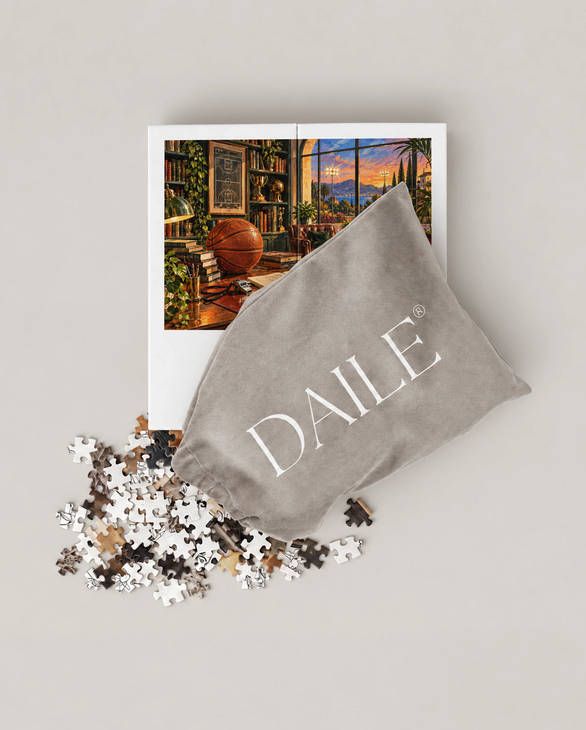 DAILE Mini set seen from above with pouch #set:mini