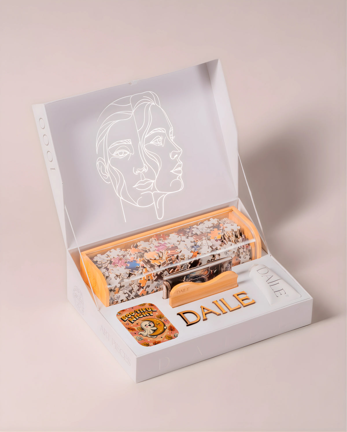 DAILE Classic gift box, open, without candle
