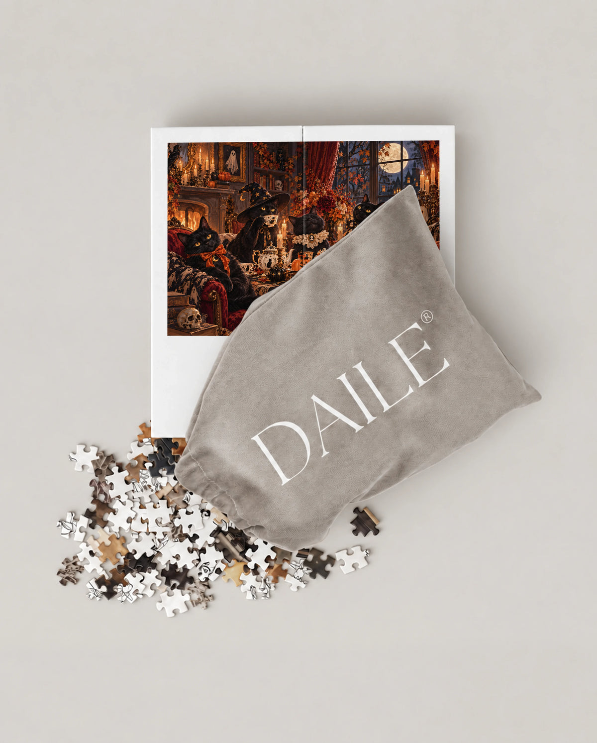 DAILE Mini set seen from above with pouch
