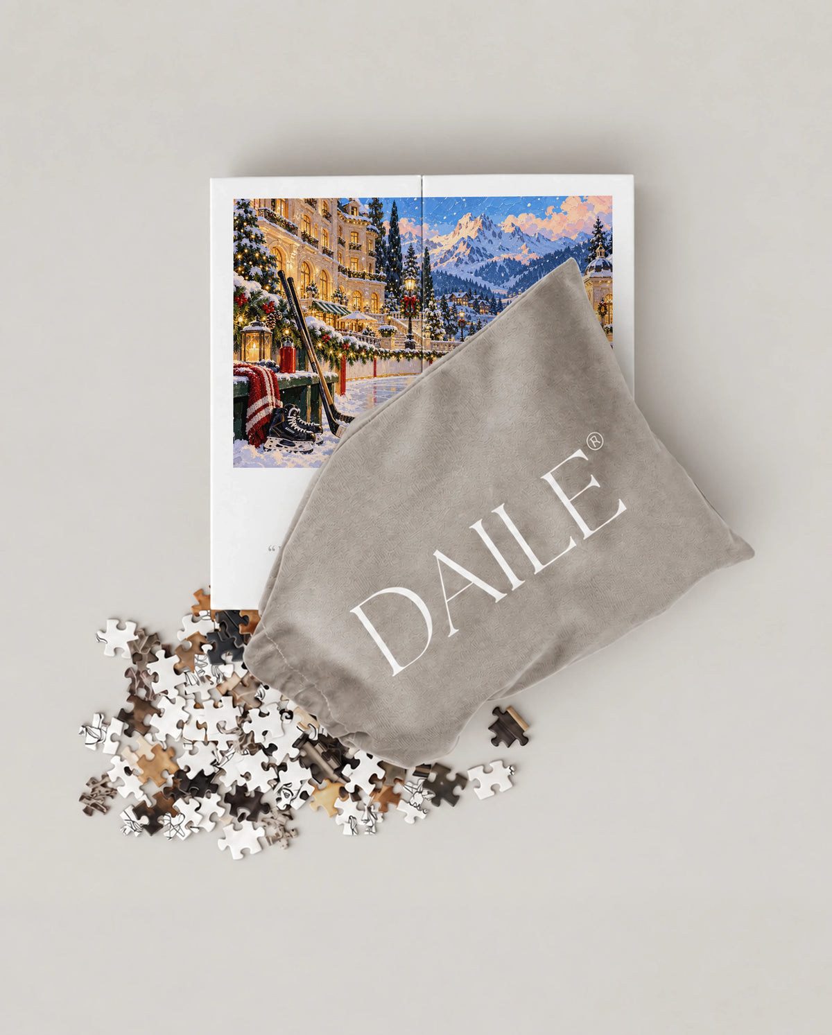 DAILE Mini set seen from above with pouch #set:mini