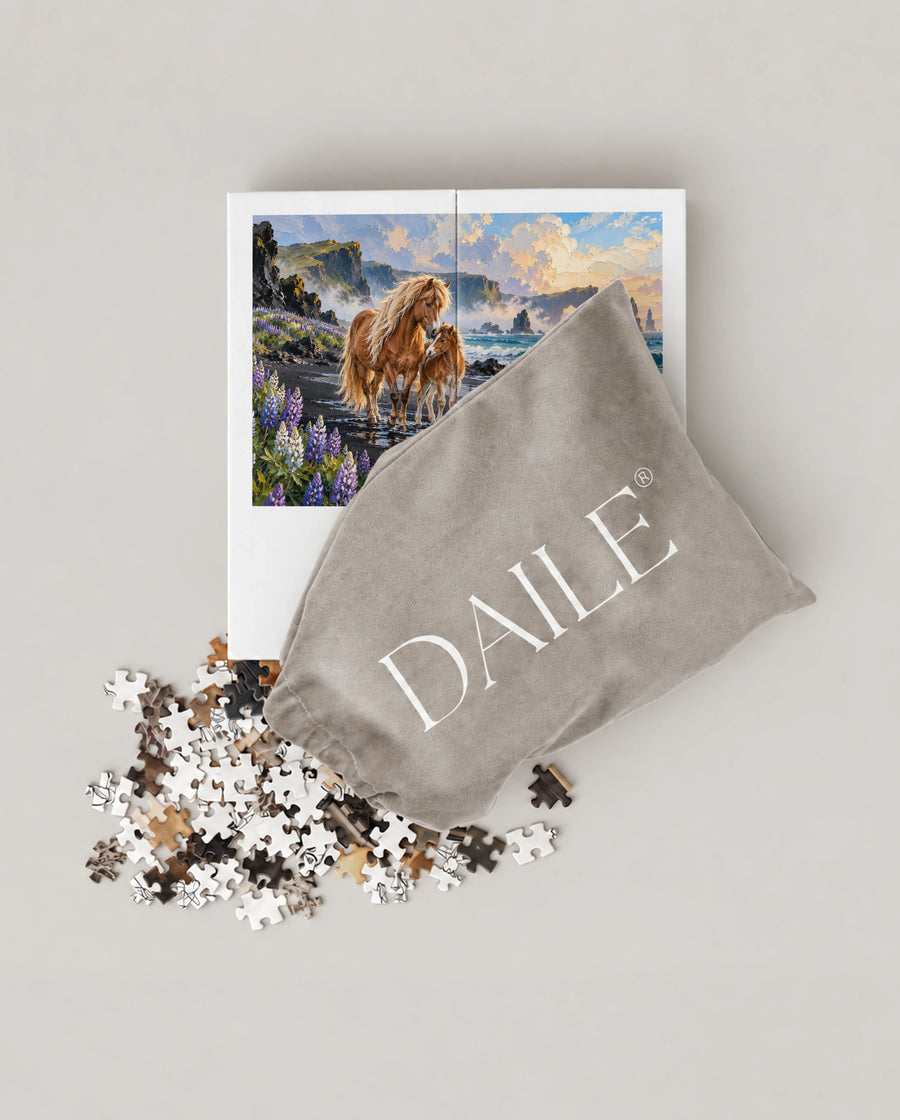 DAILE Mini set seen from above with pouch