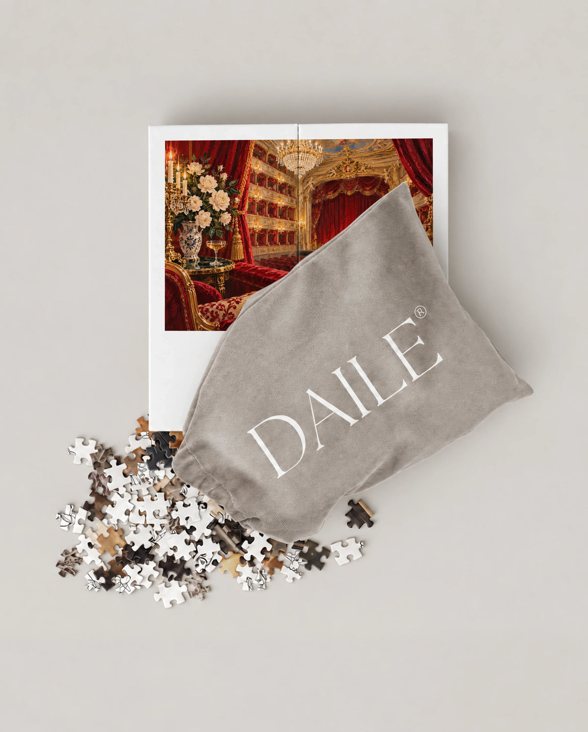 DAILE Mini set seen from above with pouch #set:mini