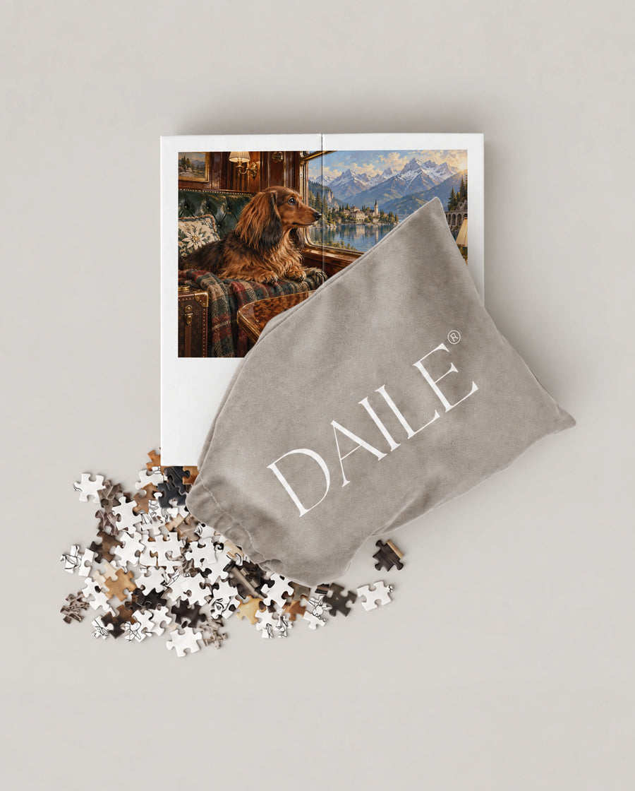 DAILE Mini set seen from above with pouch