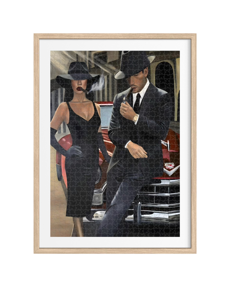 " Lovers in the Shadows " — Valeria Secret premium DAILE art gift set for art lovers with 1000-piece puzzle experience