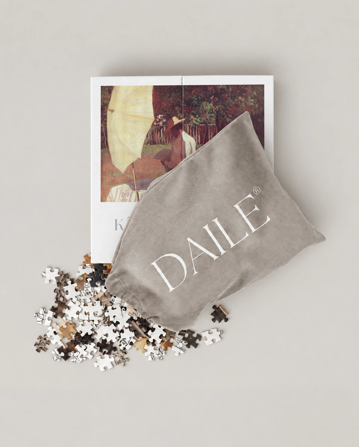 DAILE Mini set seen from above with pouch #set:mini