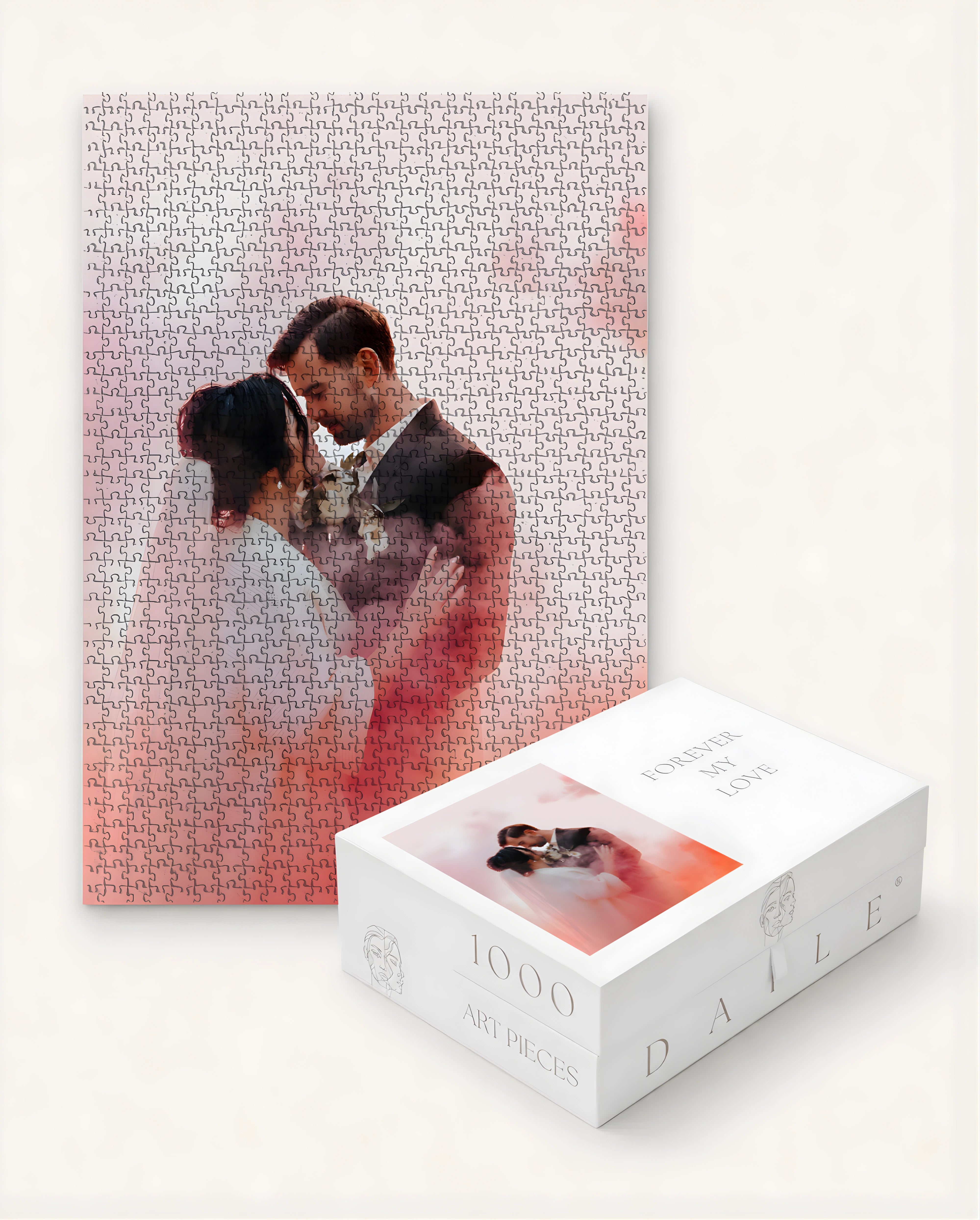 Personalisiertes Puzzle aus Ihrem Foto — Kunstset mit 1000 Teilen