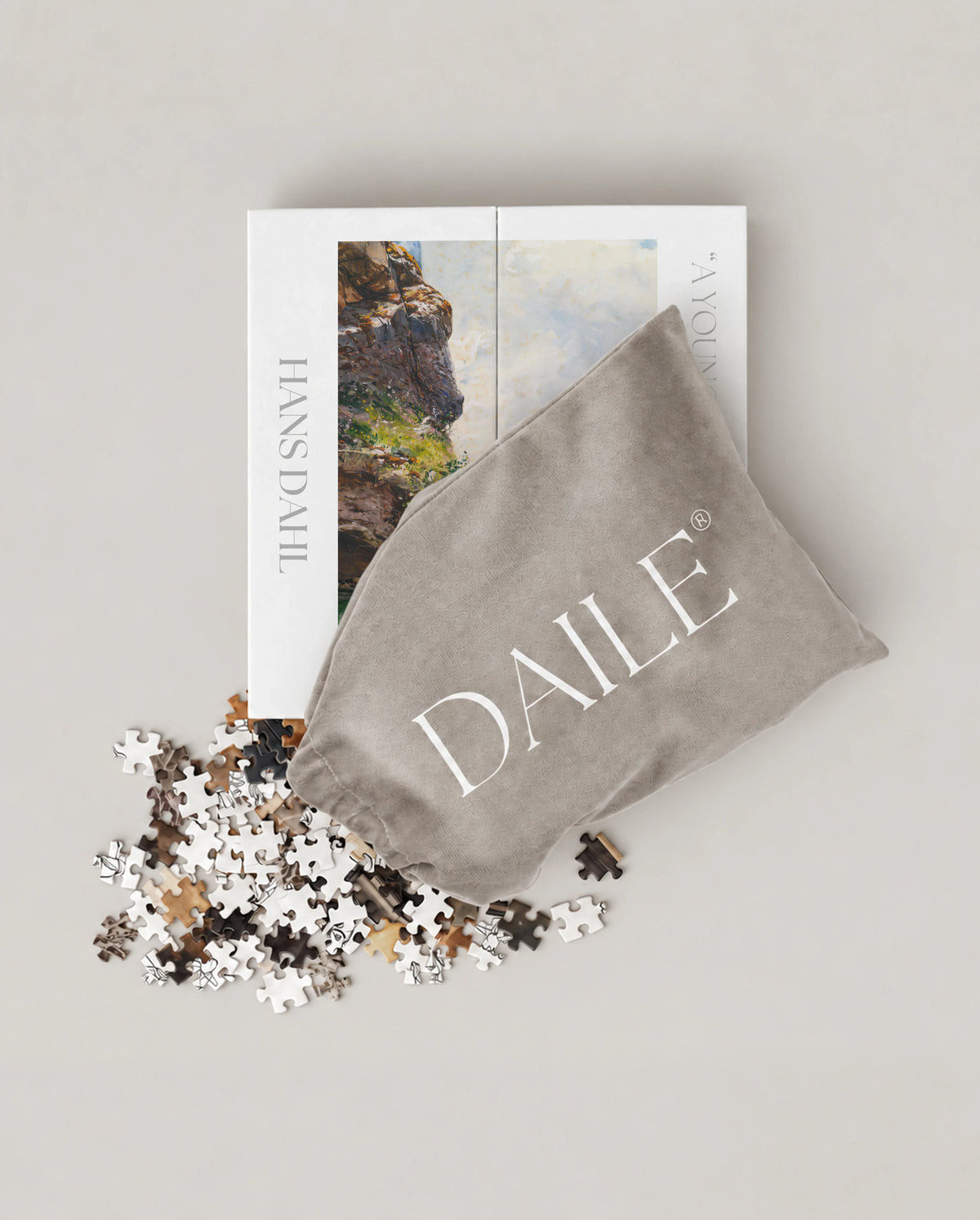 DAILE Mini set seen from above with pouch #set:mini