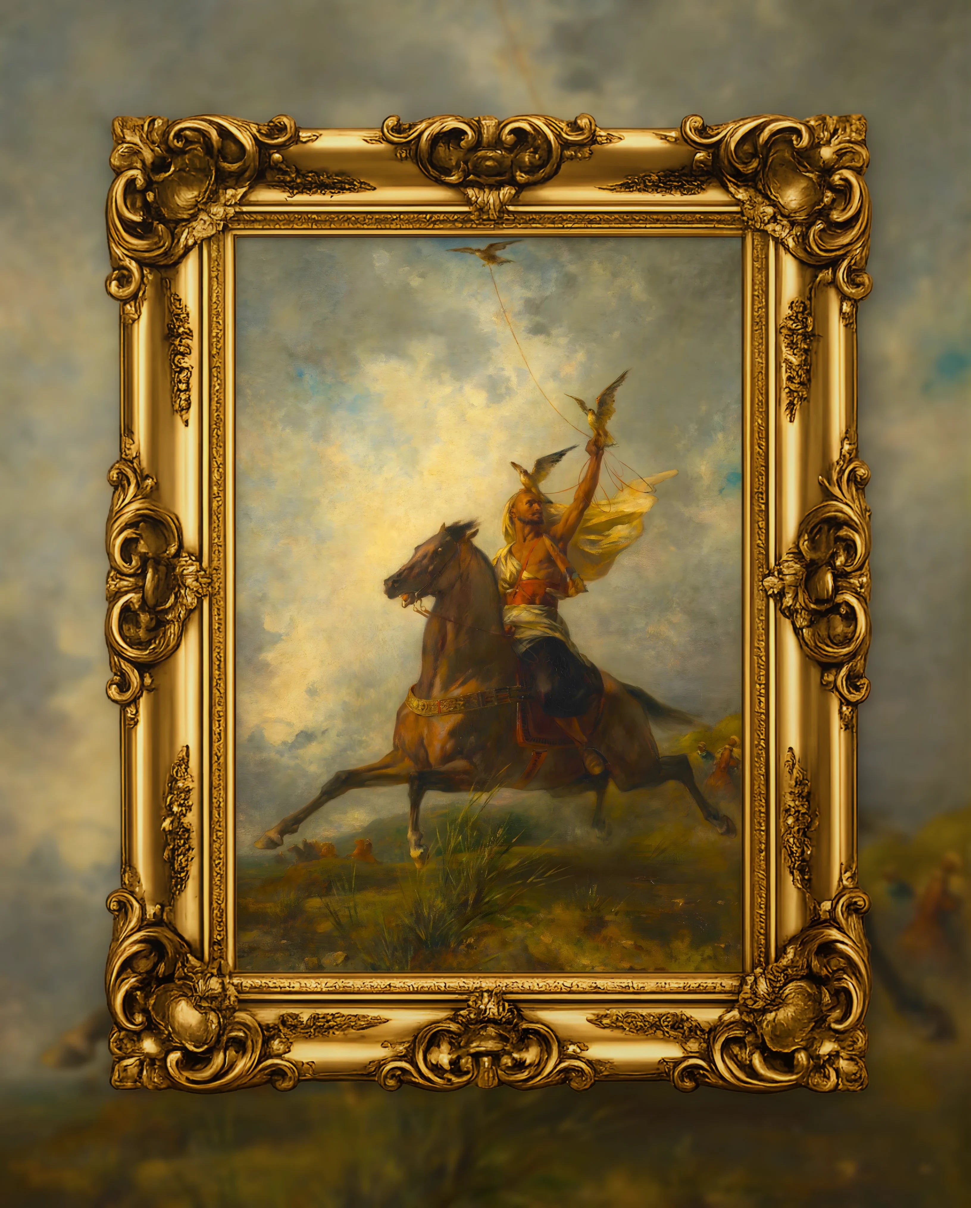 “The Arab Falconer” — DAILE x Eugène Fromentin