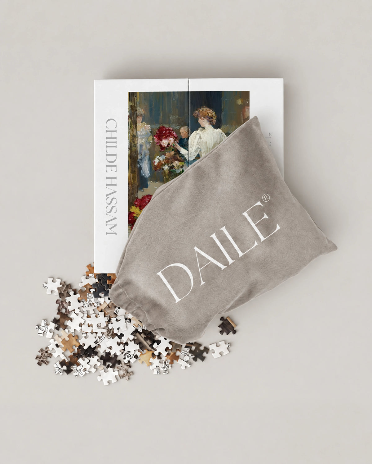 DAILE Mini set seen from above with pouch #set:mini
