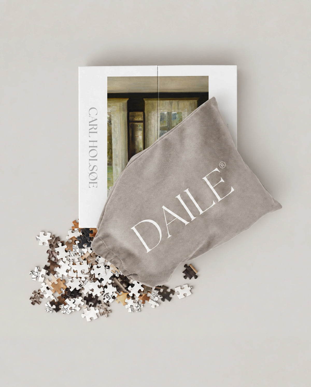 DAILE Mini set seen from above with pouch #set:mini
