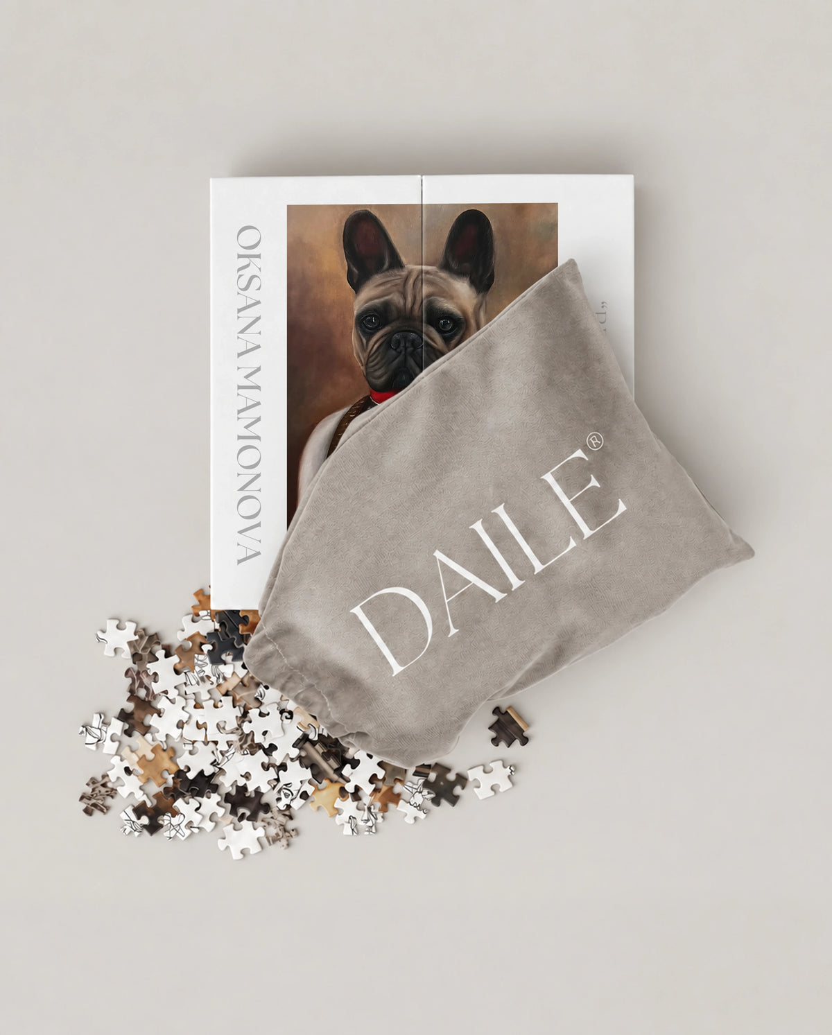 DAILE Mini set seen from above with pouch #set:mini