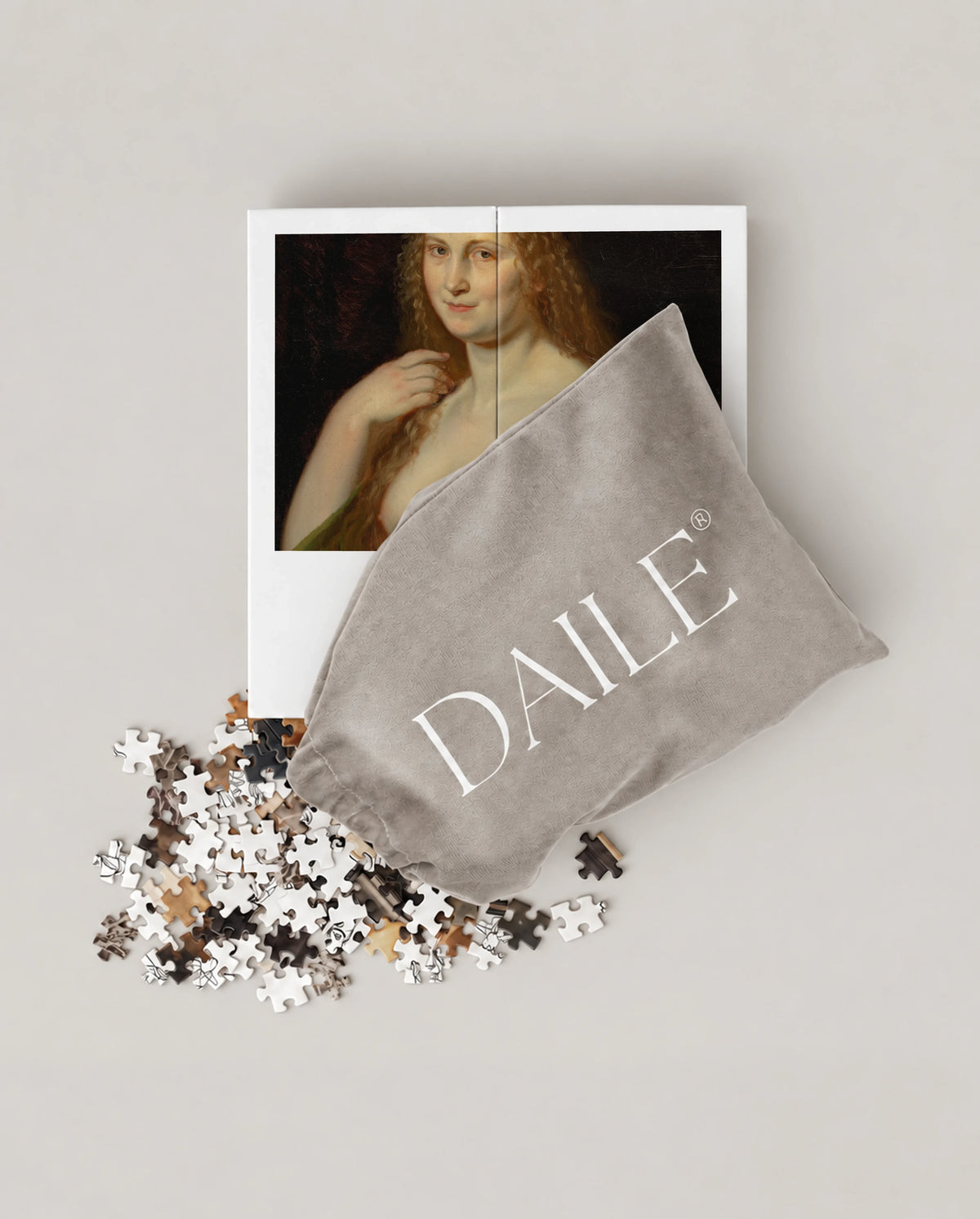 DAILE Mini set seen from above with pouch #set:mini