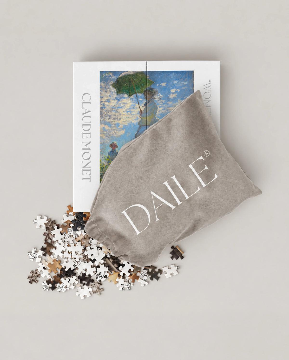 DAILE Mini set seen from above with pouch #set:mini