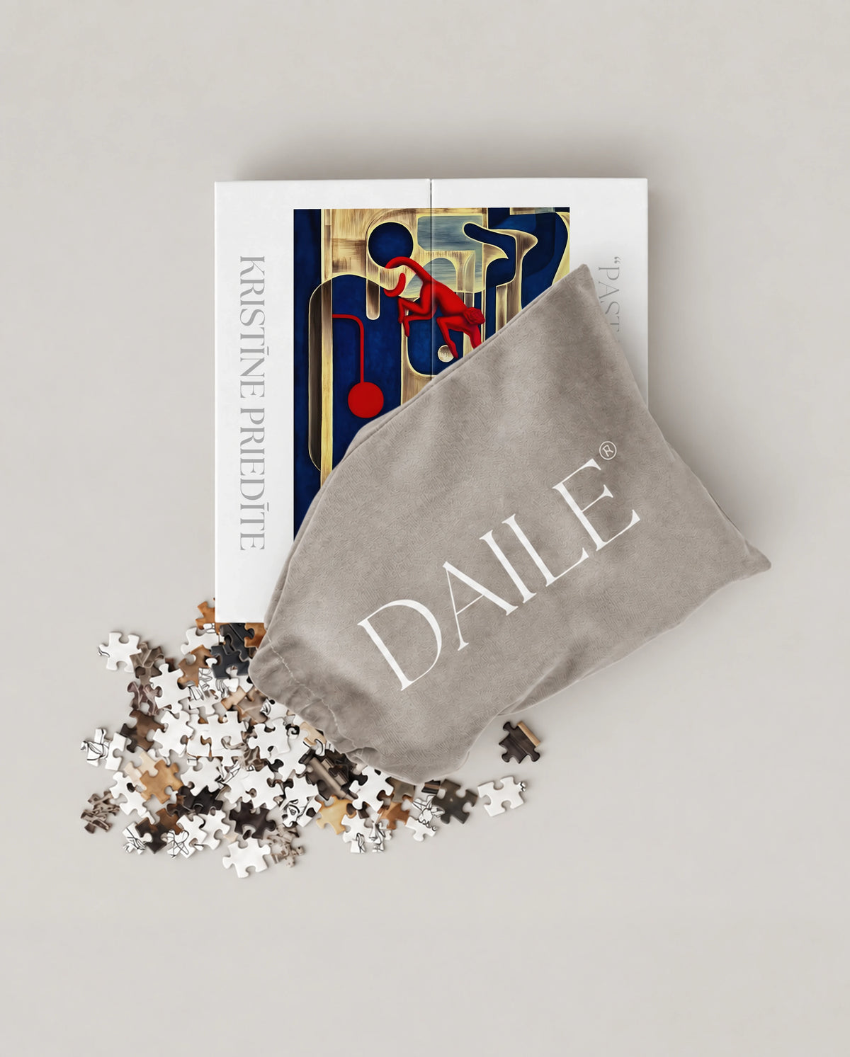 DAILE Mini set seen from above with pouch #set:mini