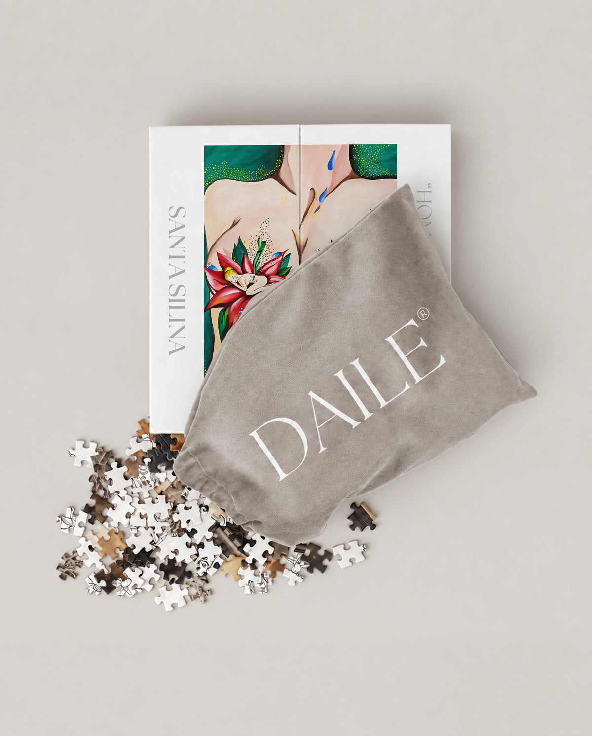 DAILE Mini set seen from above with pouch #set:mini