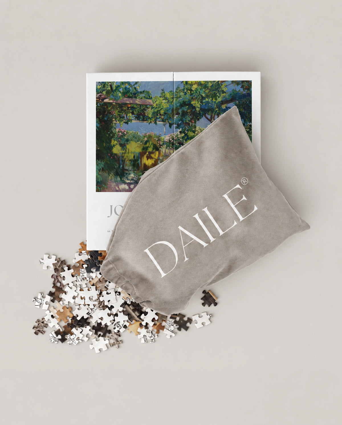 DAILE Mini set seen from above with pouch #set:mini