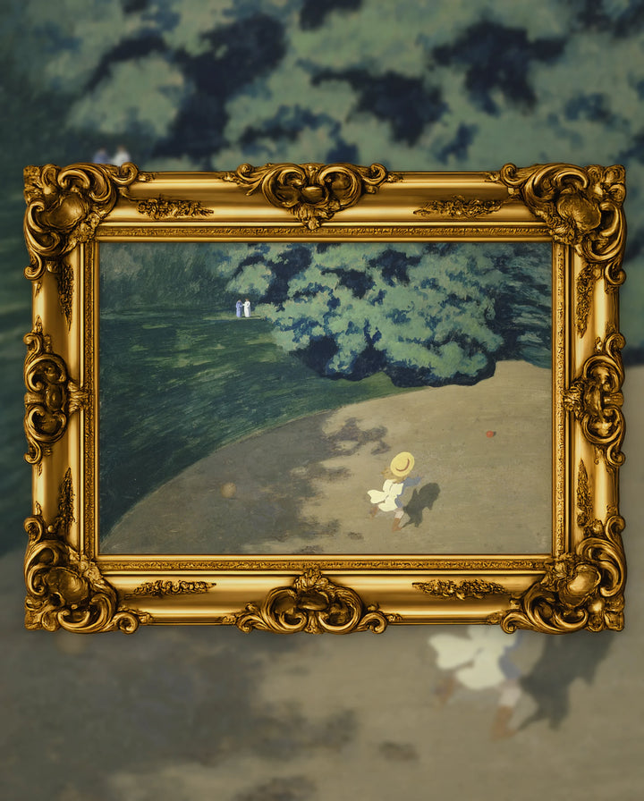 Félix Vallotton’s The Ball in an ornate gold frame, fine art jigsaw puzzle